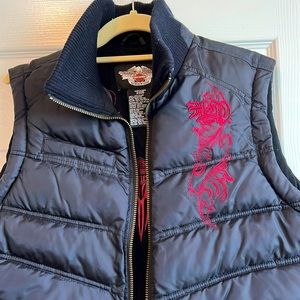 Black Harley Davidson Women’s Puffer Vest